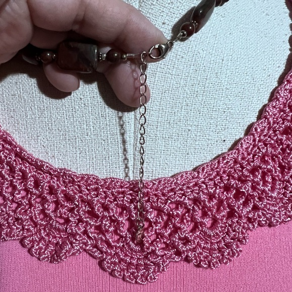 Gold Leaf Pendant on genuine jasperStones necklace. - Picture 5 of 8